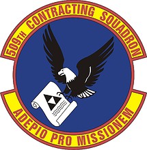 Векторный клипарт: U.S. Air Force 509th Contracting Squadron, эмблема