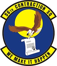 U.S. Air Force 56th Contracting Squadron, эмблема - векторное изображение