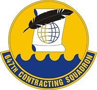 U.S. Air Force 647th Contracting Squadron, эмблема