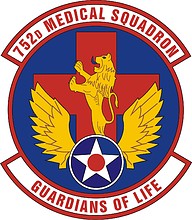 U.S. Air Force 752nd Medical Squadron, emblem - vector image