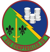 Vector clipart: U.S. Air Force 82nd Comptroller Squadron, emblem
