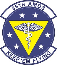 Векторный клипарт: U.S. Air Force 86th Aerospace Medicine Squadron, эмблема