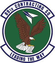 U.S. Air Force 89th Contracting Squadron, emblem - vector image