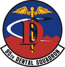 U.S. Air Force 95th Dental Squadron, эмблема - векторное изображение