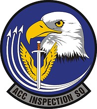 Векторный клипарт: U.S. Air Force ACC Inspection Squadron, эмблема