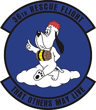 Векторный клипарт: U.S. Air Force 36th Rescue Flight, эмблема