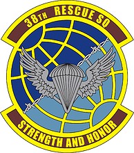 Vector clipart: U.S. Air Force 38th Rescue Squadron, emblem