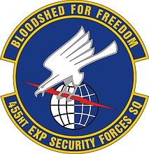 U.S. Air Force 455th Expeditionary Security Forces Squadron, эмблема - векторное изображение