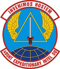 Vector clipart: U.S. Air Force 495th Expeditionary Intelligence Squadron, emblem
