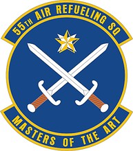 U.S. Air Force 55th Air Refueling Squadron, emblem - vector image