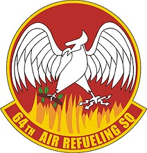 Векторный клипарт: U.S. Air Force 64th Air Refueling Squadron, эмблема