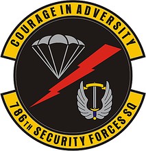 Vector clipart: U.S. Air Force 786th Security Forces Squadron, emblem