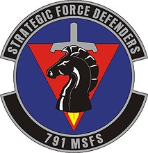 U.S. Air Force 791st Missile Security Forces Squadron, эмблема - векторное изображение