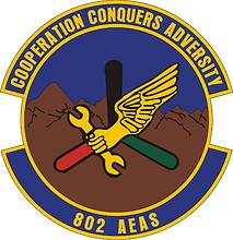 Vector clipart: U.S. Air Force 802nd Air Expeditionary Advisory Squadron, emblem
