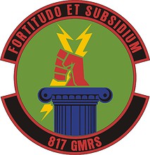 Векторный клипарт: U.S. Air Force 817th Global Mobility Readiness Squadron, эмблема