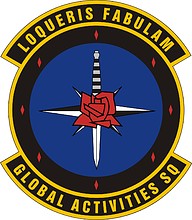Vector clipart: U.S. Air Force Global Activities Squadron, emblem