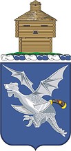 U.S. Army 123rd Infantry Regiment, coat of arms (obsolete design) - vector image