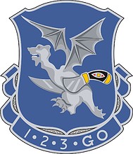 U.S. Army 123rd Infantry Regiment, эмблема (знак различия) (obsolete design) - векторное изображение