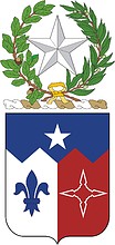 Vector clipart: U.S. Army 141st infantry regiment, coat of arms