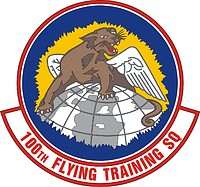 U.S. Air Force 100th Flying Training Squadron, эмблема - векторное изображение