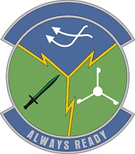 U.S. Air Force 10th Air Support Operations Squadron, эмблема - векторное изображение