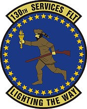 U.S. Air Force 130th Services Flight, emblem