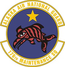 Vector clipart: U.S. Air Force 176th Maintenance Squadron, emblem