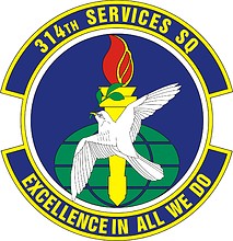 U.S. Air Force 314th Services Squadron, emblem