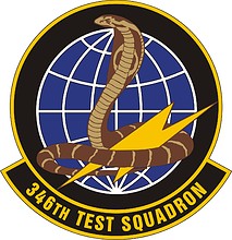 U.S. Air Force 346th Test Squadron, эмблема - векторное изображение