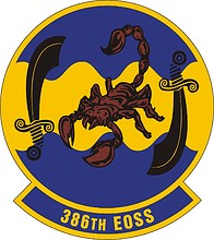 Vector clipart: U.S. Air Force 386th Expeditionary Operations Support Squadron, emblem