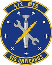 Векторный клипарт: U.S. Air Force 412th Maintenance Squadron, эмблема