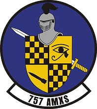 Vector clipart: U.S. Air Force 757th Aircraft Maintenance Squadron, emblem