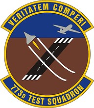 U.S. Air Force 773rd Test Squadron, emblem - vector image