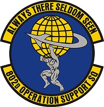U.S. Air Force 802nd Operations Support Squadron, emblem