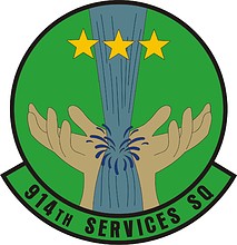 U.S. Air Force 914th Services Squadron, emblem - vector image