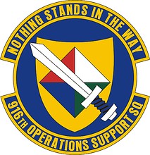 Векторный клипарт: U.S. Air Force 916th Operations Support Squadron, эмблема