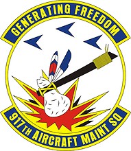 U.S. Air Force 917th Aircraft Maintenance Squadron, эмблема