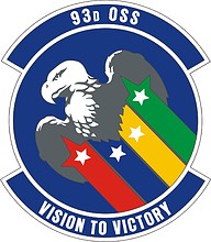 U.S. Air Force 93rd Operations Support Squadron, эмблема - векторное изображение