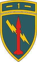 Vector clipart: U.S. Army 1st US Missile Command, shoulder sleeve insignia