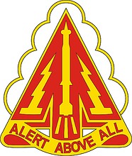 U.S. Army Air Defense Command, distinctive unit insignia - vector image