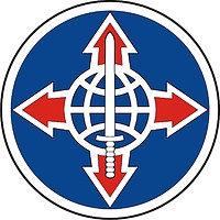 Векторный клипарт: US Total Army Personnel Command PERSCOM, нарукавный знак