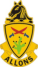 Vector clipart: U.S. Army 11th Armored Cavalry Regiment, distinctive unit insignia
