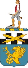 U.S. Army 128th Military Intelligence Battalion, герб - векторное изображение