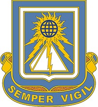 Векторный клипарт: U.S. Army 140th Military Intelligence Battalion, эмблема (знак различия)