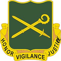 U.S. Army 385th Military Police Battalion, distinctive unit insignia - vector image