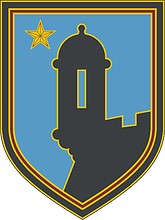Векторный клипарт: U.S. Army 191st Support Group, боевой идентификационный знак
