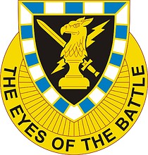 U.S. Army 542nd Military Intelligence Battalion, distinctive unit insignia - vector image