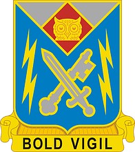 Векторный клипарт: U.S. Army 105th Military Intelligence Battalion, эмблема (знак различия)