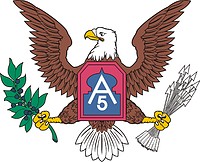 Vector clipart: U.S. 5th Army, emblem