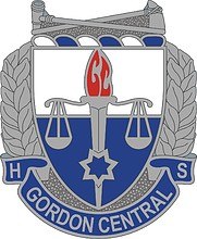 U.S. Army | Gordon Central High School, Calhoun, GA, shoulder loop insignia - vector image